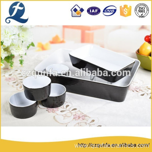 Black high hardness dishwasher safe shallow baking pan